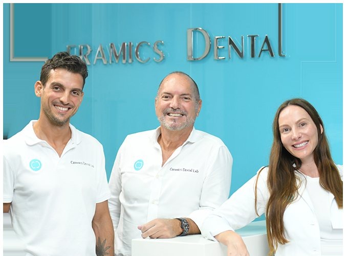 Carlos Martinez and the team at the lab sign